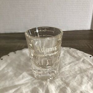 Vtg Rare Thomas Adams Canadian Whisky Shot Glass